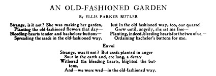 'An Old-Fashioned Garden' by Ellis Parker Butler