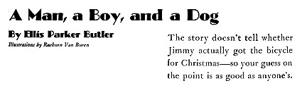 'A Man, a Boy, and a Dog' by Ellis Parker Butler