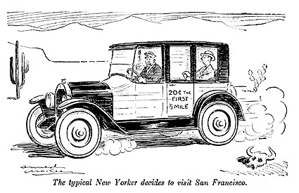 The typical New Yorker decides to visit San Francisco