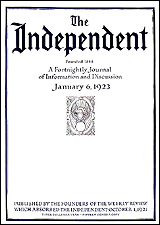 'Judge Hooper on an Archaic Peculiarity' from Independent magazine (January 6, 1923)