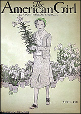 'Jo Ann and the Garden' from American Girl magazine (April, 1931)