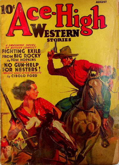 Western Novels and Short Stories Pulp August