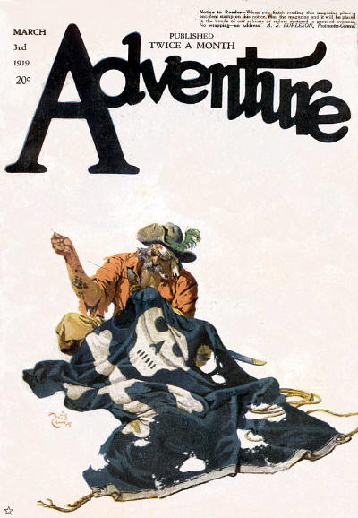 Adventure, March 3, 1919 cover by Will Crawford