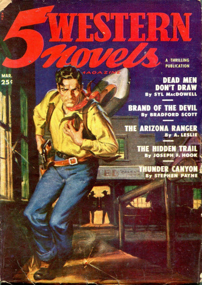 Western Novels and Short Stories Pulp August 1952- Louis L'amour