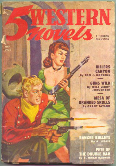 Western Novels and Short Stories Pulp August 1952- Louis L'amour